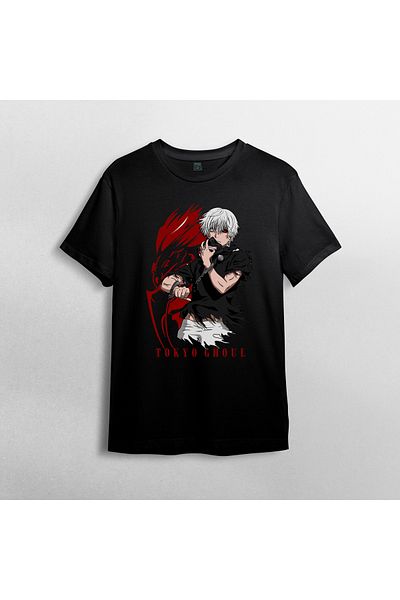 Pixxa Μπλουζάκι Tokyo Ghoul Crew Neck 100% βαμβακερό - Μοντέλο 2