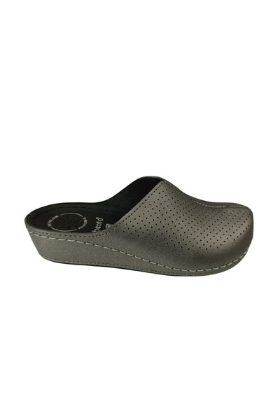 BENTO 15050 Platinum Closed Toe Anatomical Women's Slippers