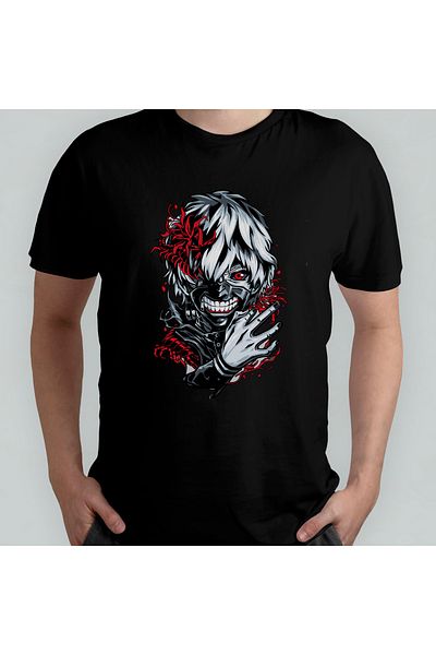 Pixxa Μπλουζάκι Tokyo Ghoul Crew Neck 100% βαμβακερό - Μοντέλο 3