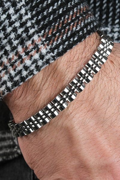 Jack Ferrero Men's Vip Steel Color Bracelet