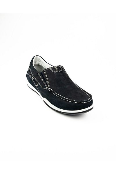 Scooter 2021 Navy Blue Nubuck Leather Men's Casual Shoes