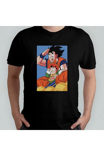 Pixxa Μπλουζάκι Dragon Ball Goku Crew Neck 100% βαμβακερό - Μοντέλο 4