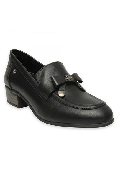 Mammamia D25Ya-3365 Daily Thick Heeled Black Women's Shoes