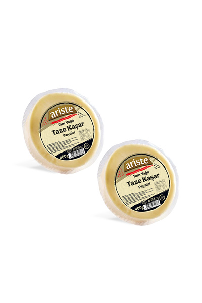 Ariste 2'li Tam Yağlı Taze Kaşar Peyniri 800 gr (400GR X 2)