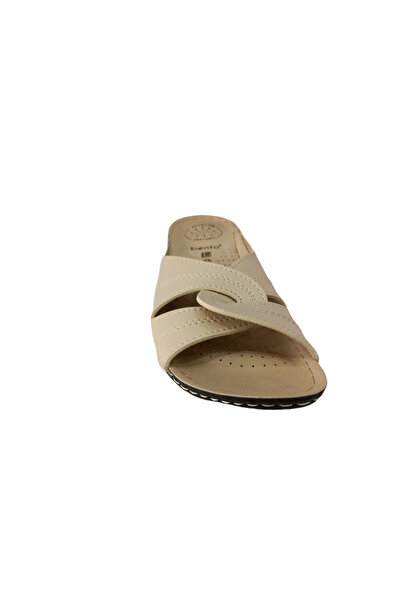BENTO 16027 Beige Cross Magnetic Slippers