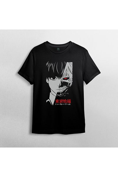 Pixxa Μπλουζάκι Tokyo Ghoul Crew Neck 100% βαμβακερό - Μοντέλο 9