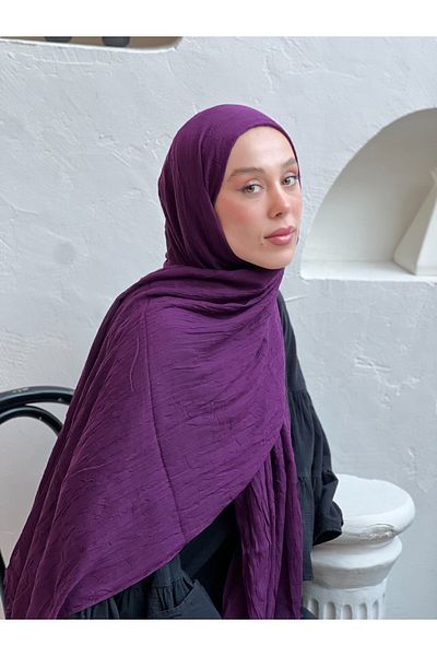 Modakaşmir شال حريري مجعد