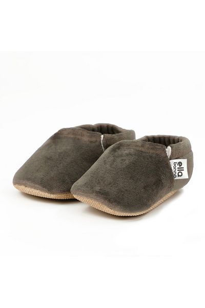 Ella Bonna Velvet Baby Booties, Non-Slip Sole, Nursery Shoes Booties