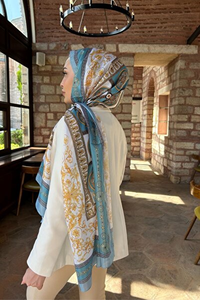 hkpolo Versa Desen Vual Şal Kadın