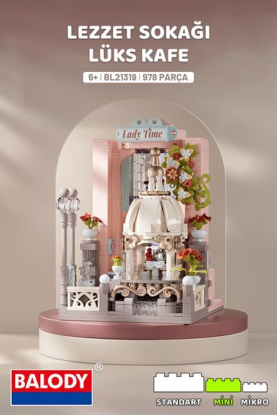 balody Flavor Street Series – Luxury Cafe (Bl21319) – Mini Block Building Toys Set