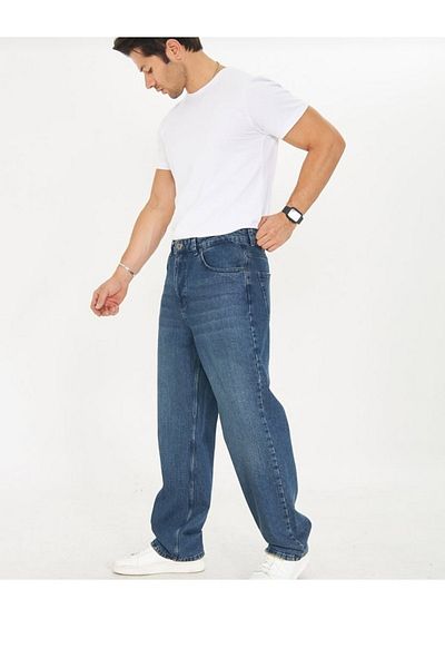 Butik Karaca COPY - Ανδρικό τζιν παντελόνι φαρδύ Fly Loose Fit Jeansi