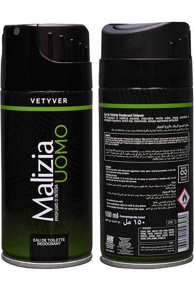 Malizia Vetiver Deodorant Spray 150 ml