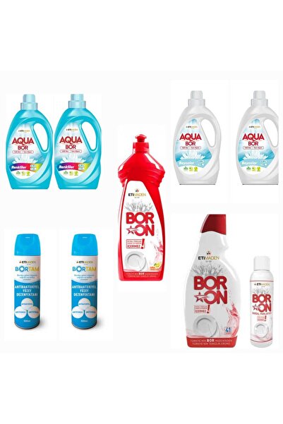 Boron AQUABOR SIVI DETERJANI RENKLİ VE BEYAZLAR İÇİN 132 YIKAMA+ BULAŞIK DETE...