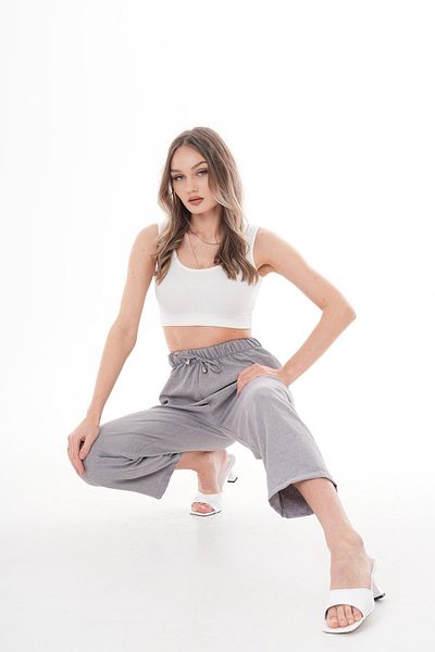 ŞİMAL Women's Rope Detailed Sofia Linen Trousers 250008   -