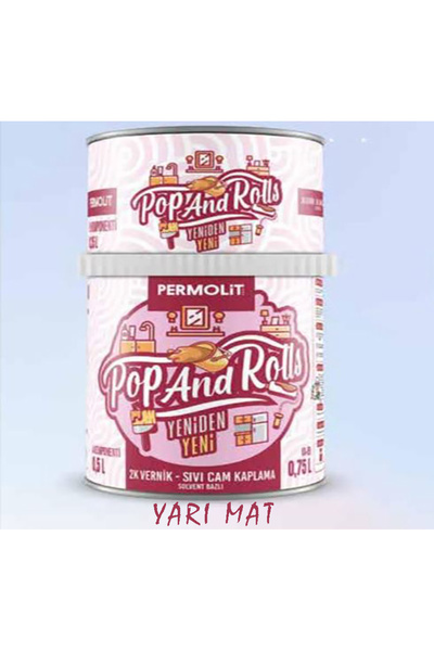 Permolit Pop And Rolls Vernik 0,50 0,25=0,75 Litre (YARI MAT)