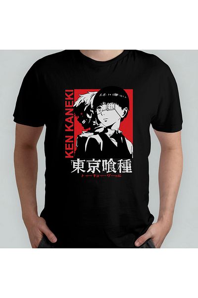 Pixxa Μπλουζάκι Tokyo Ghoul Crew Neck 100% βαμβακερό - Μοντέλο 10