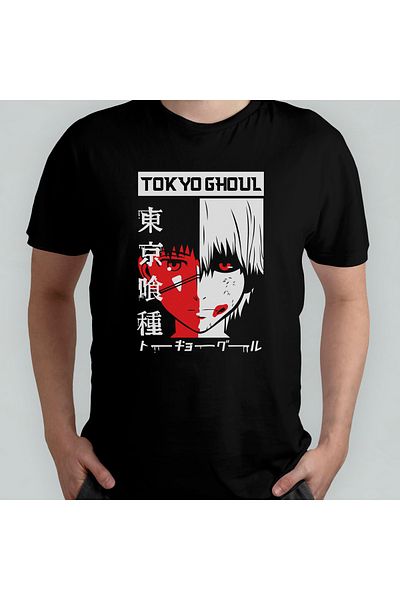 Pixxa Μπλουζάκι Tokyo Ghoul Crew Neck 100% βαμβακερό - Μοντέλο 8
