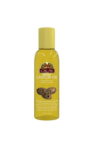 Okay Pure Naturals Blended Castor Oil for Hair & Skin 2oz