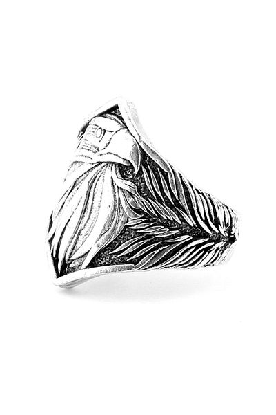 Solfera Relief Eagle Predator Bird Brass Adjustable Men's Ring Rg076