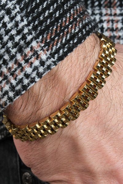 Jack Ferrero Men's Vip Steel Color Bracelet