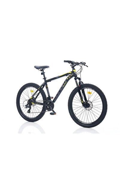 Corelli CORELLİ FELİX 2.1 ERKEK DAĞ BİSİKLETİ 460H MD 27.5 JANT 24 VİTES SİYAH SARI GRİ