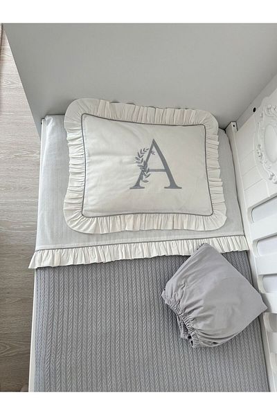 GAYE EV TEKSTİLİ Βολάν 100% βαμβάκι ΚΑΛΥΜΜΑ ΜΑΞΙΛΑΡΙΟΥ ΚΕΝΤΗΜΕΝΟ ΟΝΟΜΑΤΕΠΩΝΥΜΟ