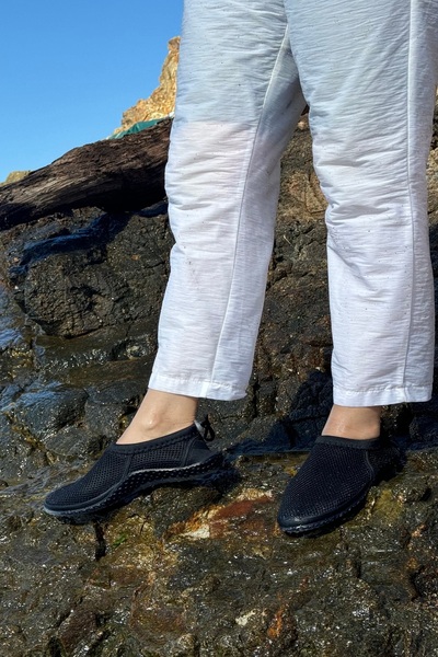 İmerShoes Unisex Yetişkin Siyah Deniz Ayakkabısı Kaymaz Taban Çok Amaçlı Şık Havuz Plaj Rafting Patiği 521