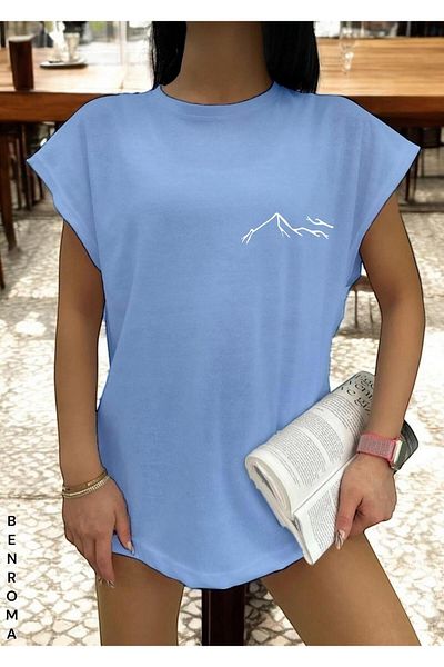 BENROMA 1 tricou este un cadou pentru achiziții de 6 și mai sus în coș - tricou fără mâneci imprimat