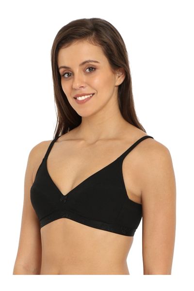 JOCKEY Essence Plunge Neck Bra Kimbe 1271-01 Black