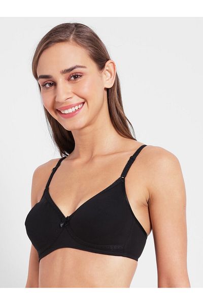 JOCKEY Essence Seamless Crossover Bra 1721-01 Black