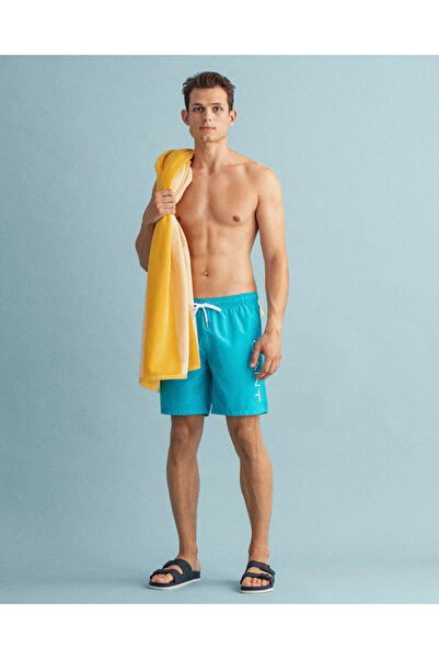 Gant Erkek Mavi Logolu Mayo Şort