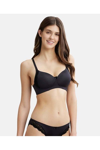 JOCKEY Soft Wonder Non Wired T-shirt Bra 1816-01 Black