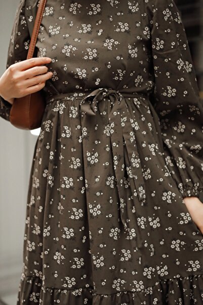 Gizce Luella Khaki Dress