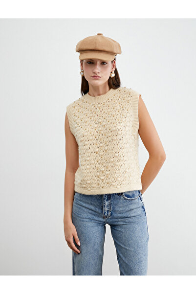 Koton Boncuklu Örgü Süveter