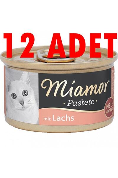 Miamor Pastete Somonlu Kedi Yaş Maması 12 X 85 gr
