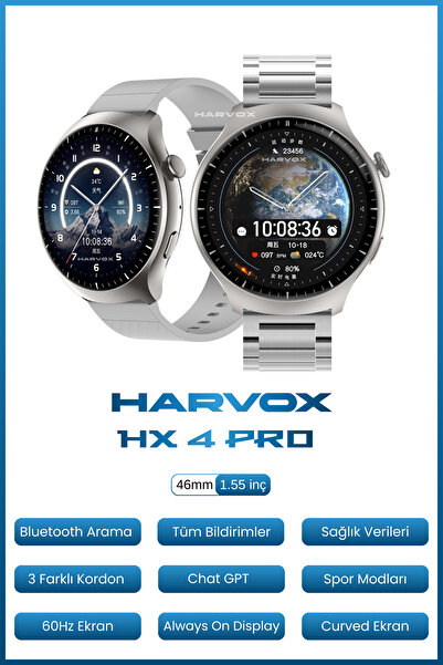 HARVOX Watch HX-4 Pro Akıllı Saat Iphone Ve Android Tüm Telefonlara Uyumlu
