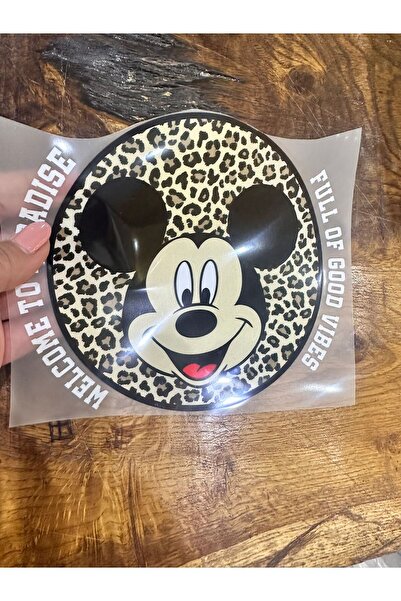 Ütü İle Yapışan Tasarım Fare Transfer Baskı Arma 20x16 Cm