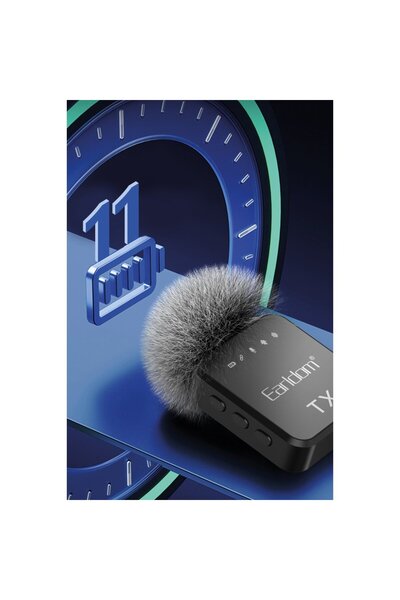 Earldom Mc12 3in1 Kablosuz Dijital Yaka Mikrofonu