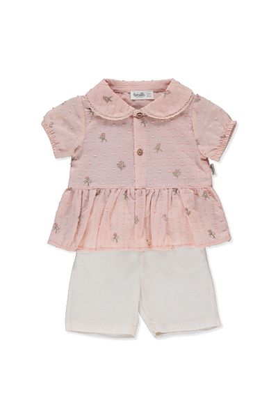 Bebetto Set of 2 Woven Shorts - Mature Flowers K4809