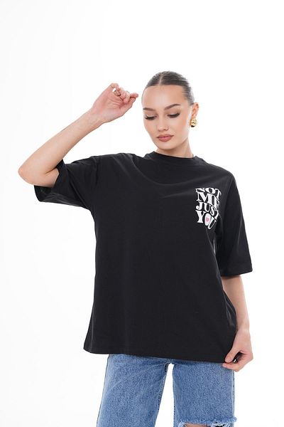 ŞİMAL Tricou oversize pentru damă, cu imprimeu pe spate, cu decolteu rotund 250150   -