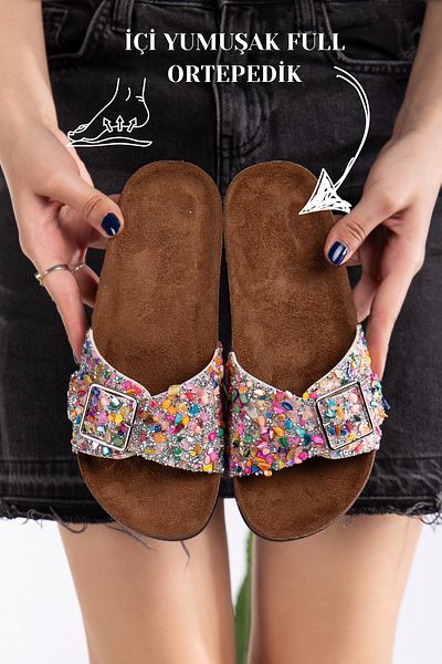 Slipcat Pien Single Buckle Stylish Daily Full Orthopedic Slippers
