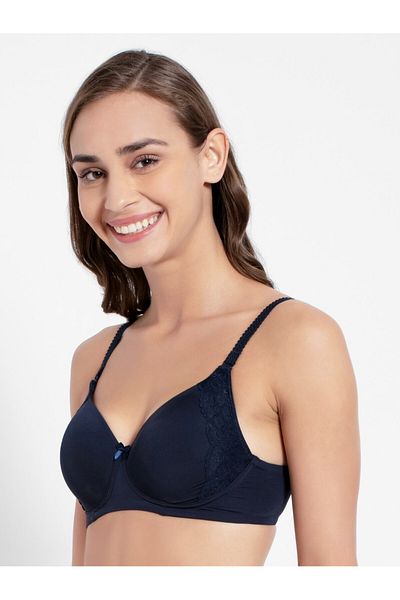 JOCKEY Soft Wonder Non Wired T-shirt Bra 1816-01 Blue
