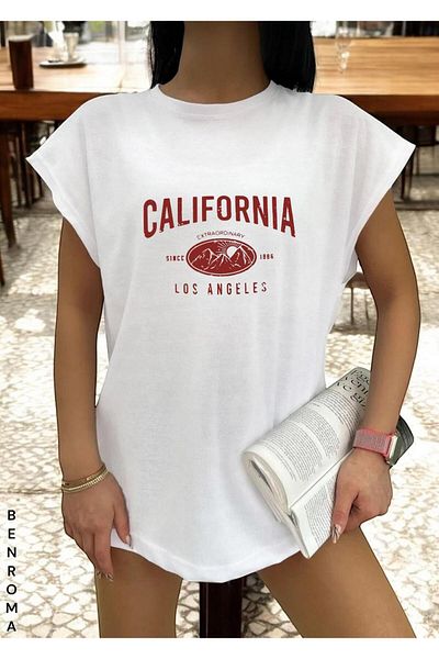 BENROMA 1 tricou este un cadou pentru achiziții de 6 și mai sus în coș - tricou fără mâneci imprimat