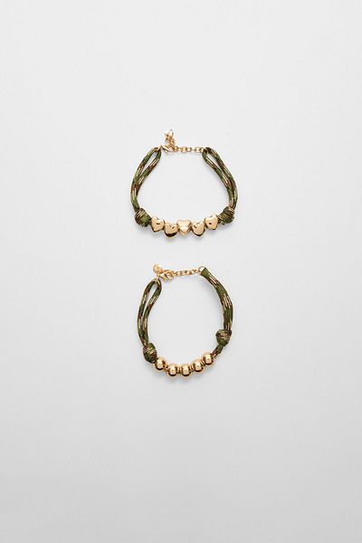 Stradivarius Set of 2 cord bracelets