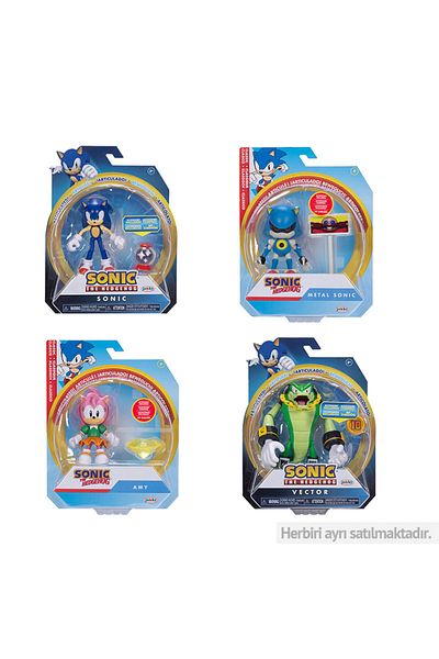 Tower Toys Sonic the Hedgehog Nct15000 W18 Action Figure - 4Pcs Collection, 10cm in One