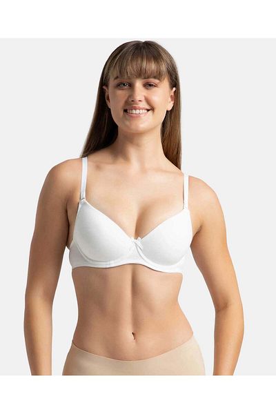 JOCKEY Essence Full Coverage T-Shirt Bra - 1245-01 White
