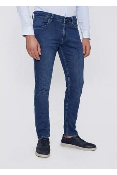 HACKER DENIM Hacker Aden T908-530 Men's Denim Plus Size Lycra Jeans - T908 - Blue
