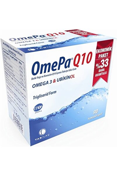 Omepa-Q10 Omepa Q10 Omega 3 Ubiquinol 90 Kapsül