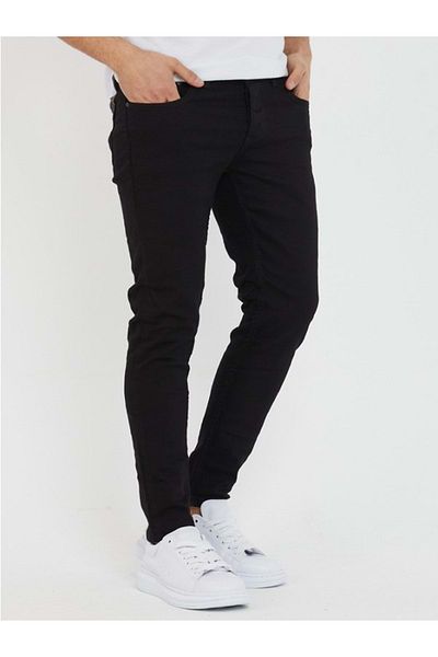 HACKER DENIM Hacker Tom T623 - Men's Black Slim Fit Satin Pants - St00692-33