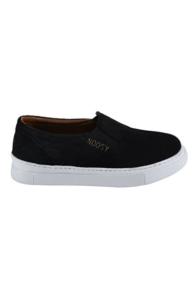 NOOSY Hakiki Deri Siyah Unisex Çocuk Sneaker